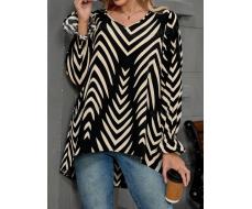 EMERY ROSE Women's Contrast Color Floral Print Casual Long Sleeve Shirt SKU: sz2406198516111568