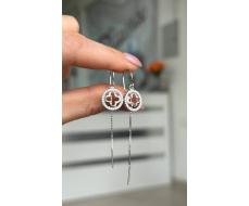 Серьги Серебро 925 пробы diana05