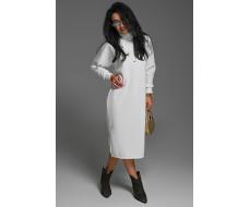 Платье женское теплое в рубчик