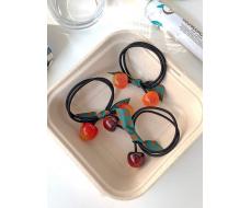 3шт Cherry & Bow Decor Hair Tie SKU: sc2207167271113922