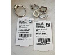 Кольцо из серебра зеленый аметист, Куб