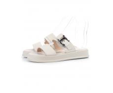 08-PEAQ198-1 LT. BEIGE Босоножки женские (натуральная кожа)
