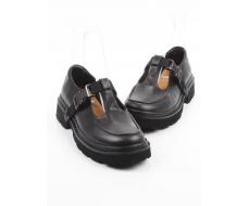 06-DLG06-1 BLACK Туфли женские (натуральная кожа)