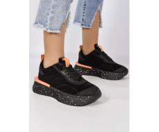 04-S77-41 BLACK Кроссовки женские (натуральная кожа, натуральная замша)