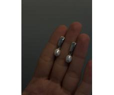 Серьги серебро 925 пробы Жемчуг gl