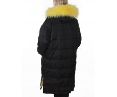3072 BLACK Пальто зимнее пуховое женское (пух)