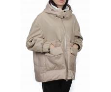 H24-210 BEIGE Куртка демисезонная женская (100 гр. холлофайбер)