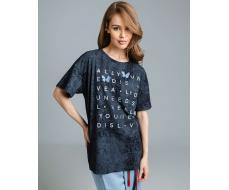 Футболка варёнка с принтом FD017