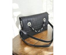 Сумка женская из кожзаменителя NN 13025 Тёмно коричневый