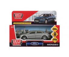 270429 МАШИНА МЕТАЛЛ FORD MONDEO, ДЛИНА 12 СМ, ОТКР ДВ, БАГАЖ, ИНЕРЦ, СЕРЫЙ. ТЕХНОПАРК В КОР.2*36ШТ