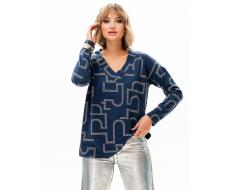 Лонгслив с V-образным вырезом 94.1.2