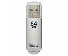 Флэш накопитель USB 64 Гб Smart Buy V-Cut (grey)