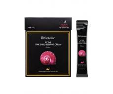 JMsolution Обновляющая ночная крем-маска с муцином розовой улитки / Active Pink Snail Sleeping Cream Prime, 4 мл  1шт