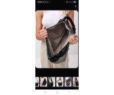 Сумка женская из кожзаменителя NN 1719# Чёрная