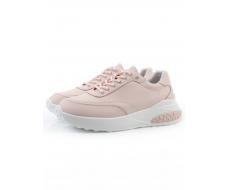 03-YH262-2 PINK Кроссовки женские (натуральная кожа)