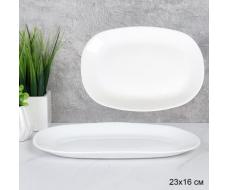 Блюдо прямоугольное 230 мм / OVL90 (white) /уп 24/