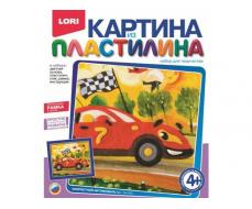 КАРТИНА ИЗ ПЛАСТИЛИНА "СКОРОСТНОЙ АВТОМОБИЛЬ" ПК-012