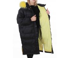 3072 BLACK Пальто зимнее пуховое женское (пух)