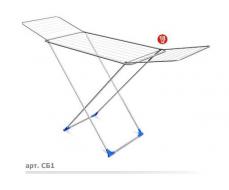СУШИЛКА Д/БЕЛЬЯ НАПОЛЬН.СКЛАДН.(200Х55Х96СМ) СБ2