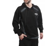 2649 BLACK/GRAY Толстовка мужская (75% хлопок, 20% полиэстер, 5% спандекс)