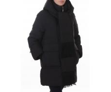 H781 BLACK Куртка зимняя женская (200 гр. холлофайбер)