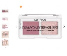 Палетка теней для век Diamond Treasures Cream to Powder Eyeshadow, 020 Fairy Dust CATRICE Германия