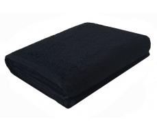 Полотенце махровое 40*70 черное, без бордюра (Плотность 430 гр/м2)