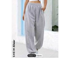 SHEIN EZwear Women's Drawstring Waist Jogger Sweatpants With Pockets