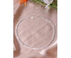1pc Fully Embellished Diamond Choker Necklace, Fashionable Yet Simple For Women