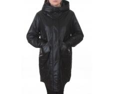 9616 BLACK Куртка демисезонная женская (100 гр. холлофайбер)