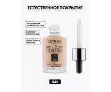 Тональная основа HD Liquid Coverage Foundation, 030 Sand Beige песочный, 30 мл