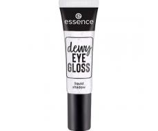 essence Жидкие тени для век с мерцанием dewy Eye Gloss liquid shadow, 01 Кристально чистый 8 мл