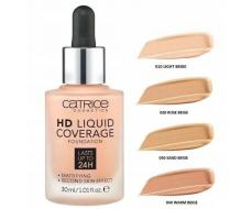 Тональная основа HD Liquid Coverage Foundation, 030 Sand Beige песочный, 30 мл