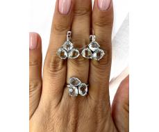 Кольцо, топаз, Лаура