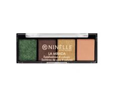 Ninelle Испания Тени для век 4 оттенка La Mirada, 506 сияющий зеленый