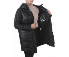 9616 BLACK Куртка демисезонная женская (100 гр. холлофайбер)