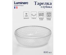 Тарелка глубокая Luminarc «Идиллия», d=18 см, стекло, прозрачная