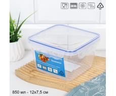 Контейнер квадратный 850 мл / 90389 /уп 18/108/ ДОП