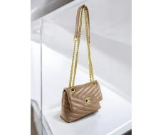 Сумка женская из кожзаменителя NN A0013-425-01  Тёмно бежевый