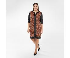 Платье, трикотаж, терракотовый#1059/009-027-194/Терракотовый