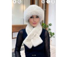 Комплект 1pc European & American Style Versatile Warm Casual Mongolian, Bucket, & Newsboy Cap Set With Matching Fluffy Scarf Halloween