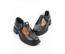 06-M47-15 BLACK Туфли женские (натуральная кожа)