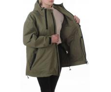 3103 GREEN Куртка демисезонная женская (100% гр. холлофайбер)
