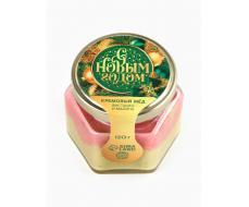 Мёд кремовый «С новым годом», со вкусом фисташка-малина, 120 г