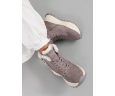 04-PAML05-2Z GRAY Ботинки зимние женские (натуральная замша, 100% шерсть, натуральный мех)