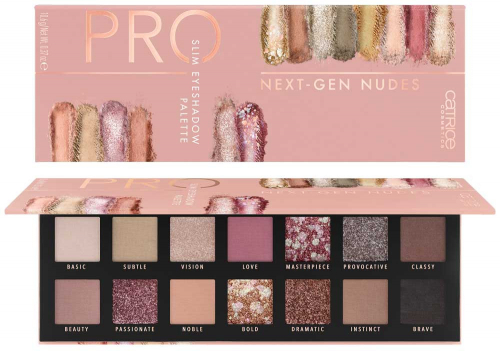 Тени для век Pro Slim Eyeshadow Palette Next-Gen Nudes, 10,6 г