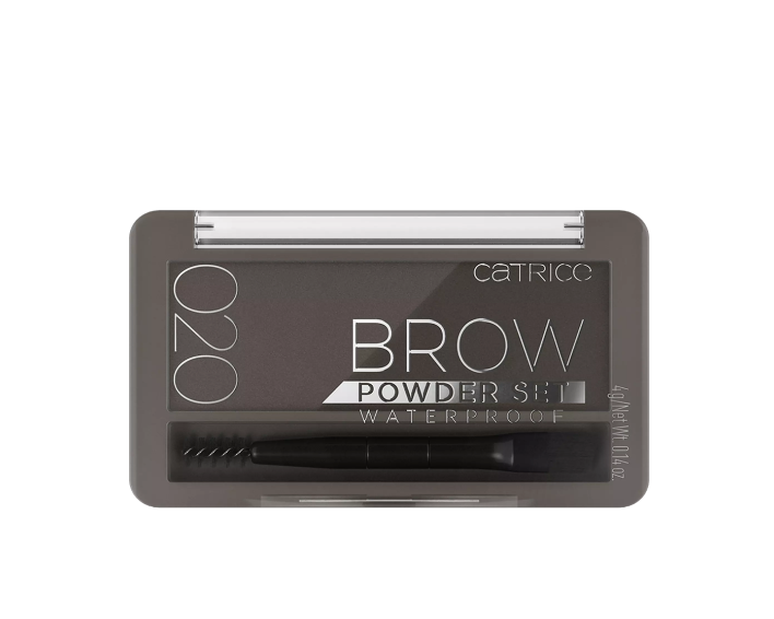 Водостойкая пудра для бровей в наборе Brow Powder Set Waterproof, 020 Ash Brown, 4 г