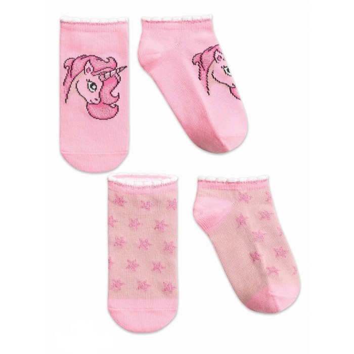 Носки для девочки Pelican GEGY3221(2) розовый/лиловый