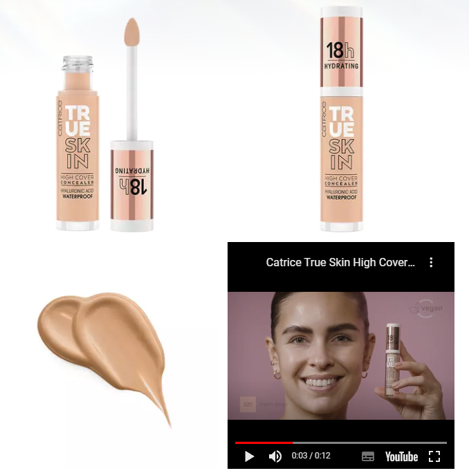 Консилер True Skin High Cover Concealer, 020 Warm Beige песочно-бежевый, 4,5 мл