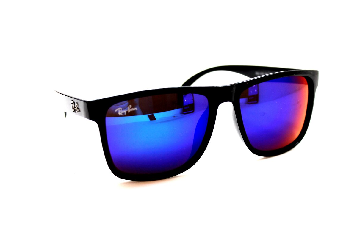 Распродажа солнцезащитные очки R 1439 черный глянец синий